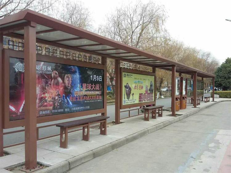 2015年11月5日揚州公交候車亭生產完成